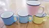 Creative colored glaze ceramic cups, mugs, ceramic cups, fruit mugs, coffee ceramic cups, ceramic cups, students are cute details Picture