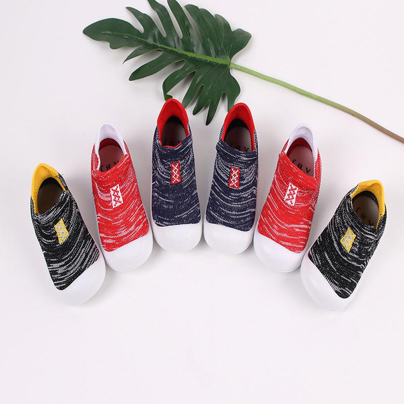 spring and autumn non-slip rubber sole toddler shoes children's shoes anti-collision rubber shoes infant baby shoes and socks factory wholesale