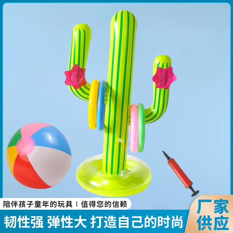 Cross-Border Hot PVC Cactus Ferrule Inftable Beach Ball Festival Party Inftable Cactus Amazon in Sto