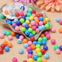 diy solid color round beads wholesale acrylic beads candy beads 8 to 20mm factory direct sales large quantity in stock