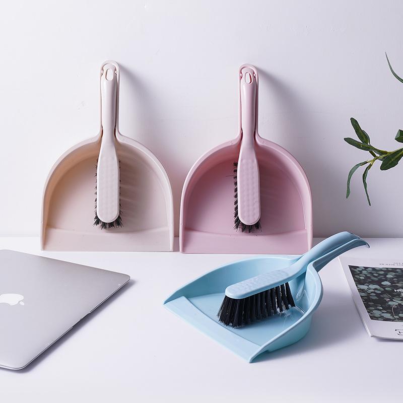 8257 mini desktop cleaning brush desktop brush personal cleaning tools keyboard dust removal soft brush with dustpan set