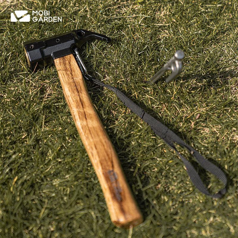 mobi garden outdoor camping copper hammer outdoor camping tent lightweight hammer nail extractor multifunctional ground claw hammer details Picture