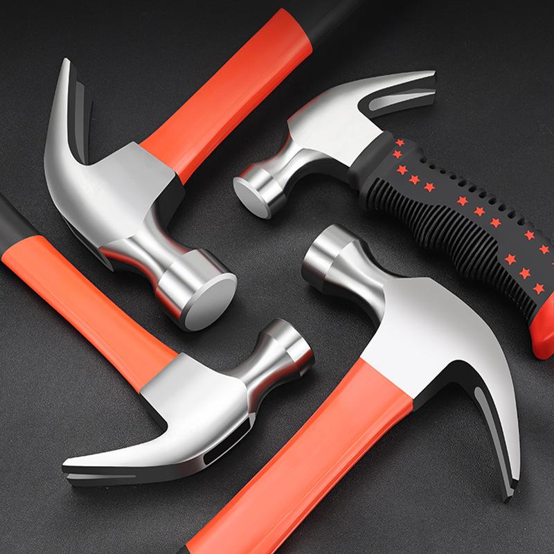 claw hammer wholesale plastic-coated woodworking hammer home decoration nail lifting claw hammer hand hammer tapping hammer outdoor details Picture