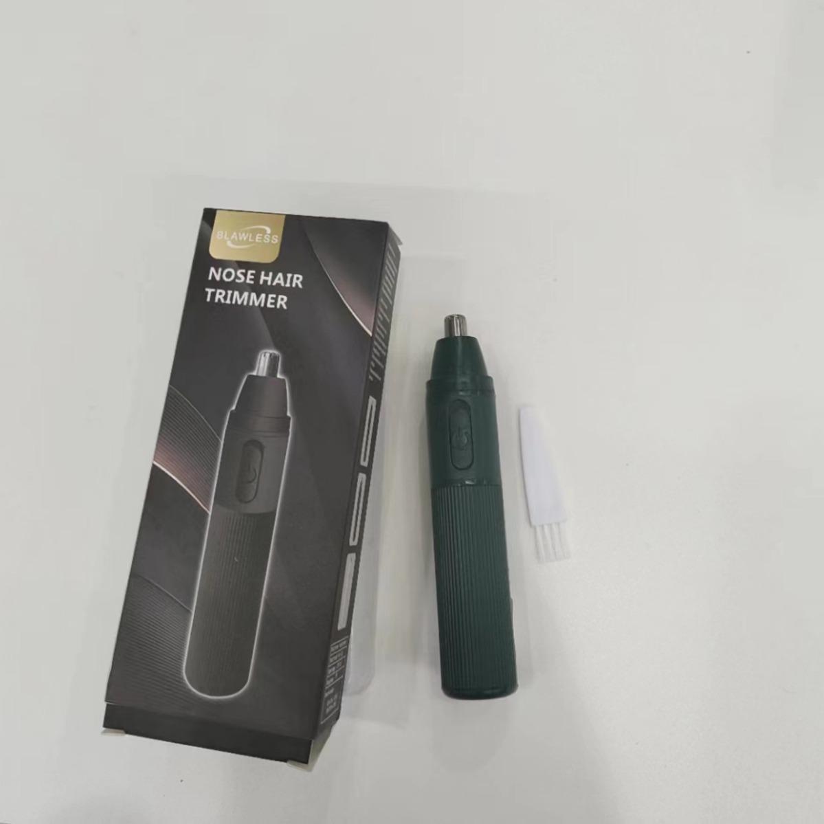 electric nose hair trimmer men's rechargeable nose cleaning scissors for removing nose hair for women