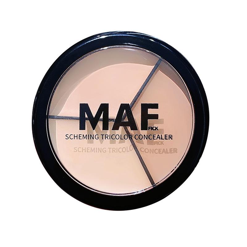 maffick heart machine plain face three colors concealer cover fleck acne marks dark circles natural smear-proof makeup contour compact Item Picture