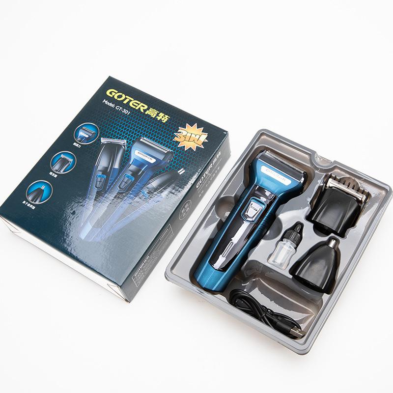 Wholesale 9066 Electric Shaver Three-in-One Men's Pogonotomy Haircut Nose Hair Trimmer Clippers Suit Shaver Electric Specification drawing