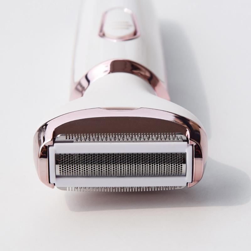 new four-in-one women's shaver female pogonotomy shaving usb rechargeable electric eyebrow trimming nose hair trimmer shaving pubic hair details Picture