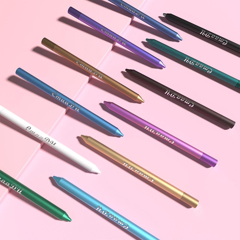 pay attention to view! link disclaimer-foreign trade exclusive supply: cmaadu 12 colors crouching silkworm eye shadow eyeliner Specification drawing