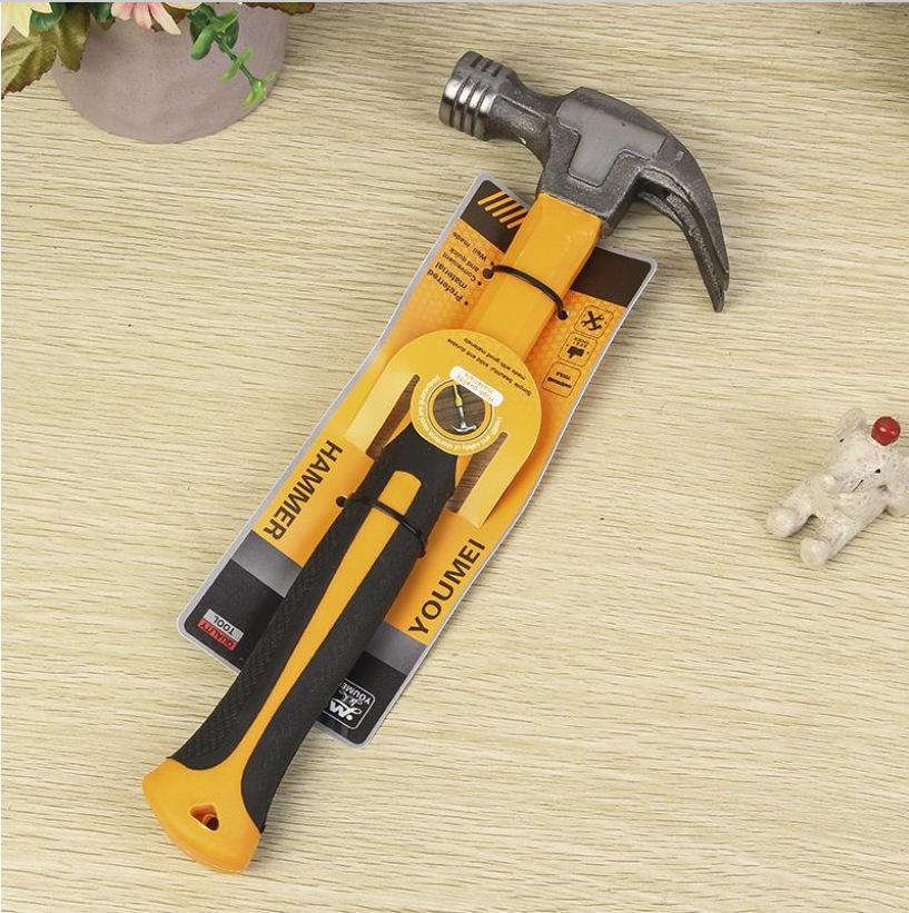 kaisheng claw hammer woodworking hammer special steel hardware household hammer nail lifting small iron hammer integrated mini hammer nail pulling hammer full figure