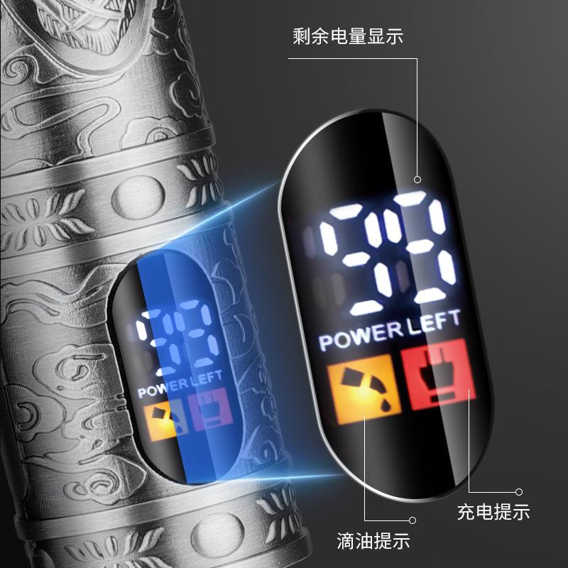 cross-border men's fitness 4 suit hair clipper retro oil head electric clipper reciprocating shaver nose hair trimmer details Picture
