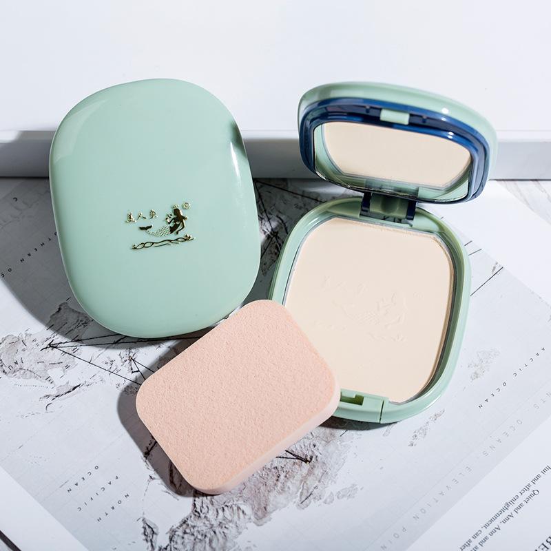 Mermaid Refreshing Powder Finishing Concealer Skin Grinding Wet and Dry Dual-Use Long-Lasting Invisible Pore Waterproof Smear-Proof Beauty Makeup Specification drawing