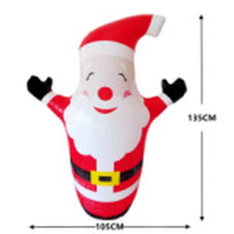 inflatable christmas new pvc tumbler ghost santa claus toy props snowman christmas ball inflatable pendulum