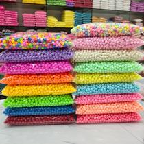 acrylic solid color beads beaded plastic beads straight hole spring color candy color children diy jewelry accessories