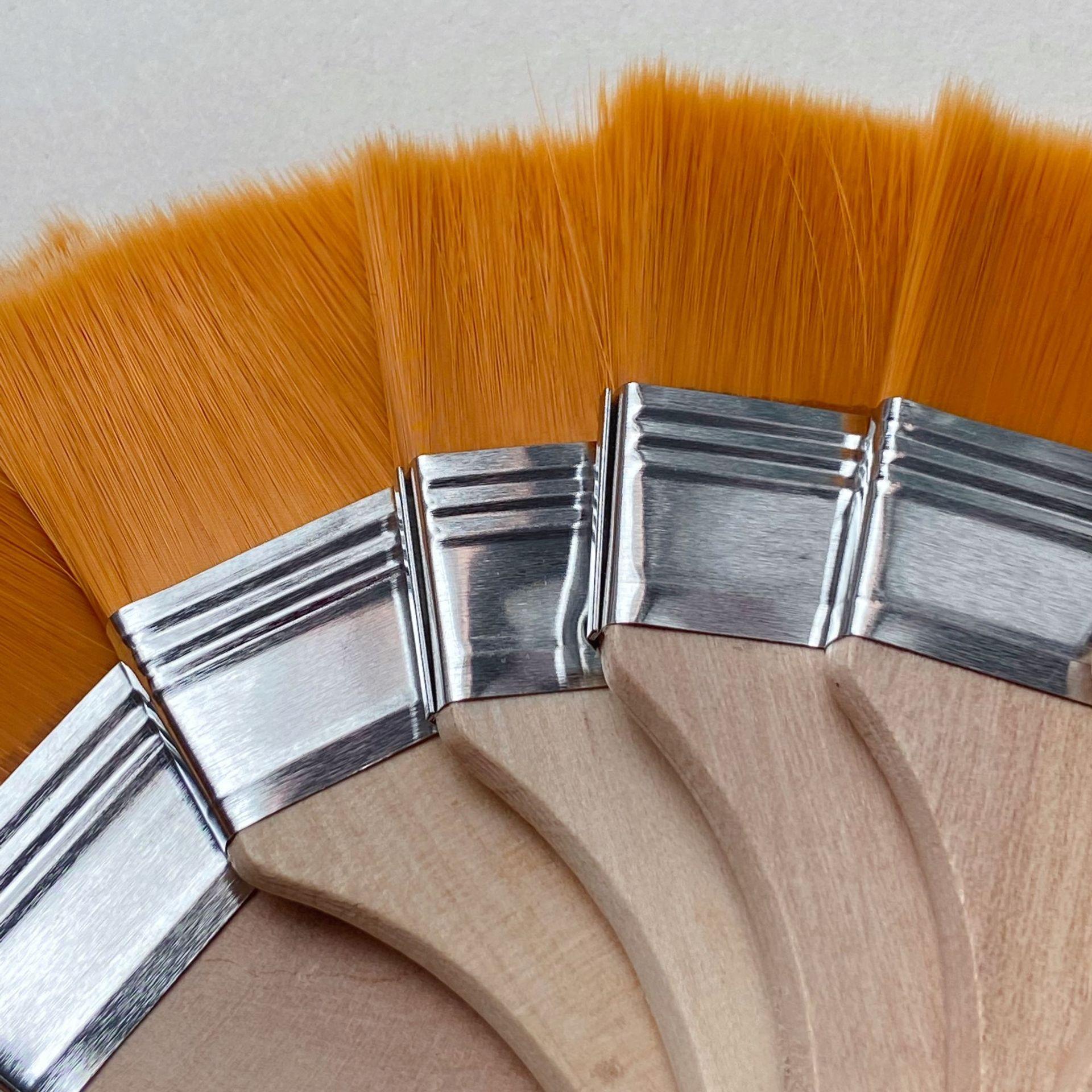 factory direct sales nylon brush scrubbing brush wall painting oil painting brush paint brush barbecue brush cleaning nylon soft brush wooden handle brush Application Scenario