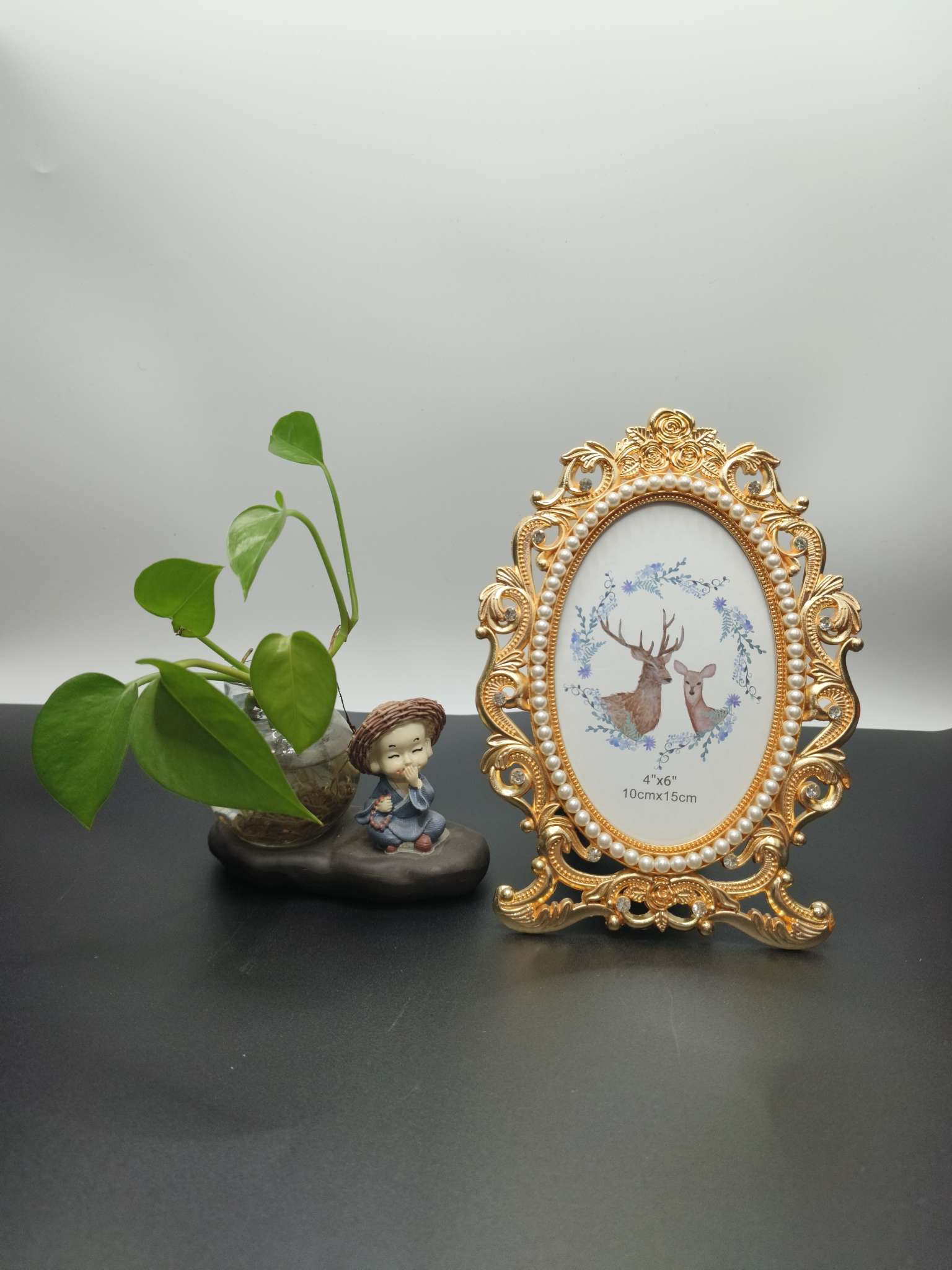 Metal photo frames, metal mirrors, oval mirrors, small mirrors, custom-made mirror photo frames, plastic photo frames, alloy photo frames, Shanghai souvenirs, glowing cards for a few cents pic 9
