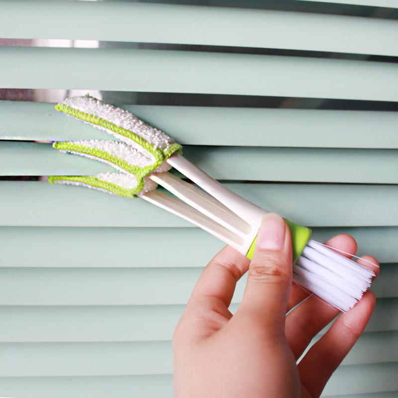 car air conditioner air outlet cleaning brush multifunctional double head cleaning soft brush keyboard brush blinds dust removal brush Specification drawing