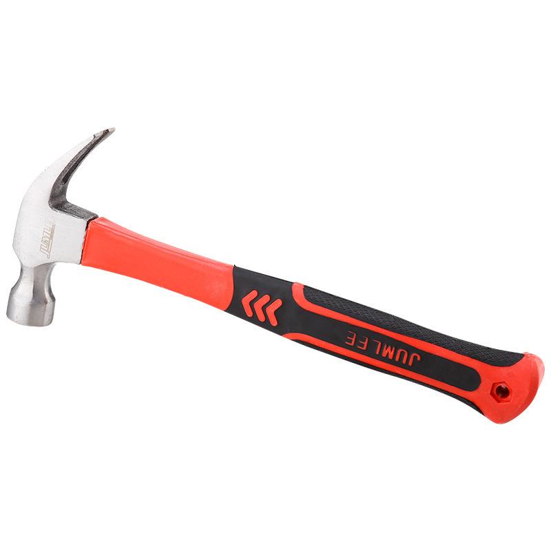 handle multifunctional nail hammer solid nail hammer mini rubber hammer carbon steel claw hammer hammer in stock details Picture
