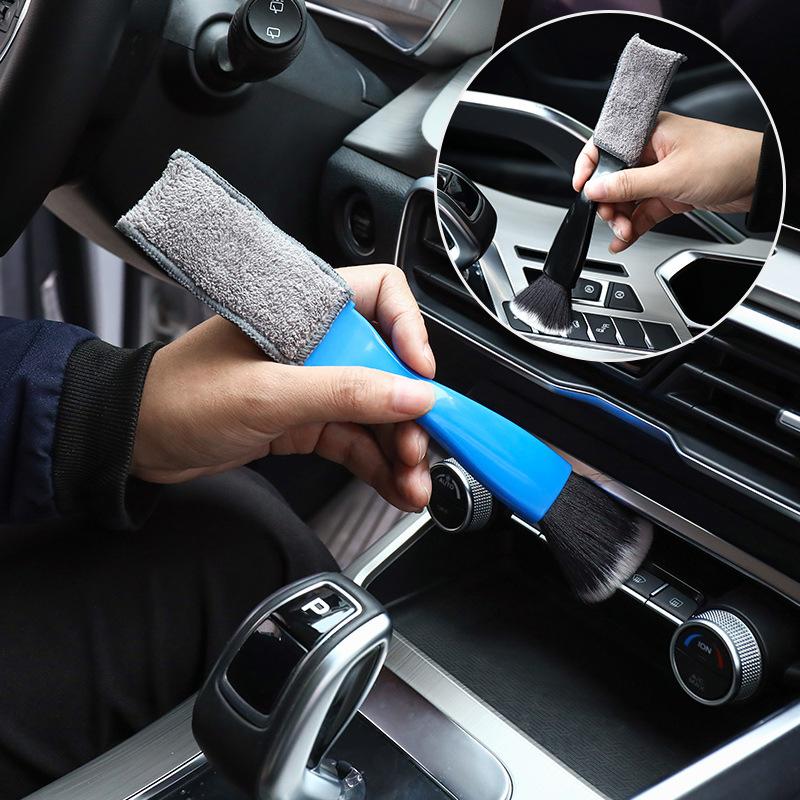 Car Interior Cleaning Tools Air Conditioning Air Outlet Cleaning Brush Car Soft Brush Car Gap Dust Removal Brush