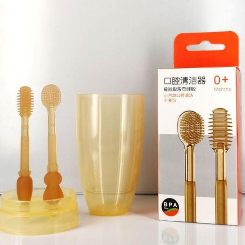 baby toothbrush baby toothbrush baby oral cleaning toothbrush soft brush baby tongue toothbrush silicone toothbrush factory details Picture