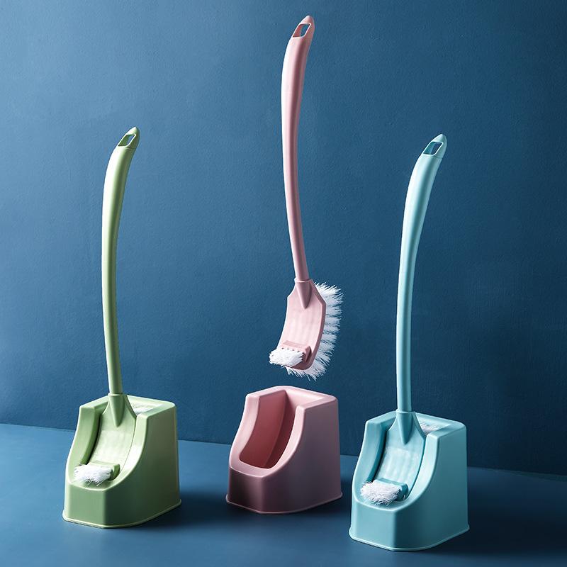 toilet brush set toilet cleaner brush cleaning brush household soft brush no go to the dead end toilet brush long handle brush full figure