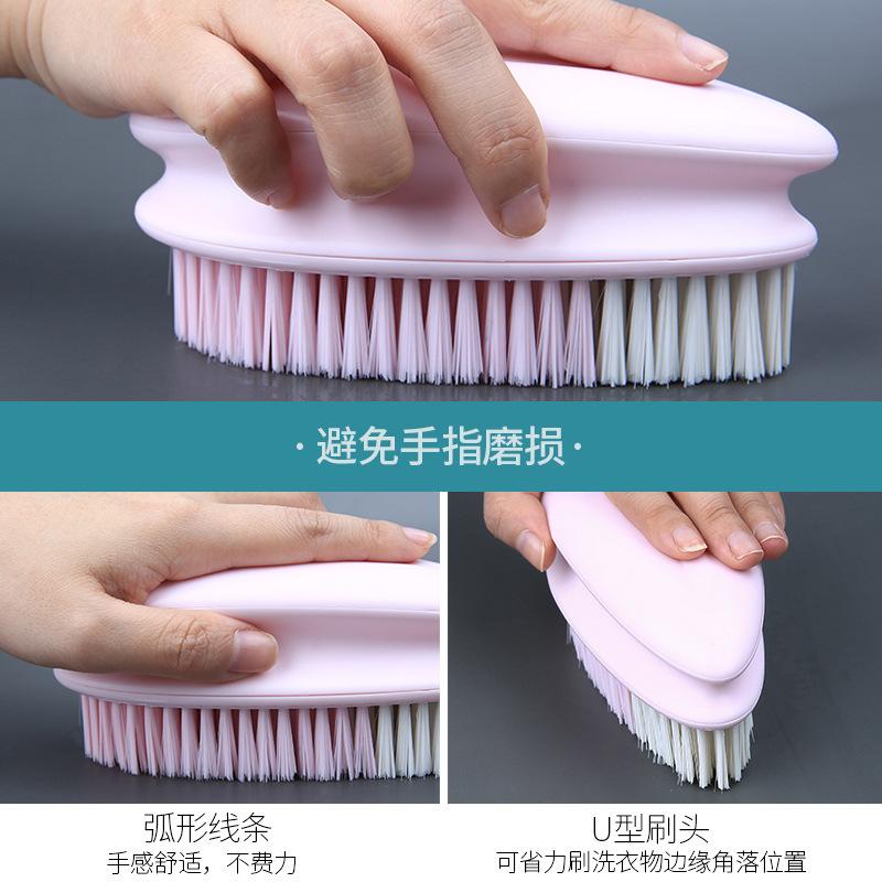 delivery small shoes cleaning brush long handle plastic laundry soft brush unisex household shoes cleaning brush fashion simple Application Scenario