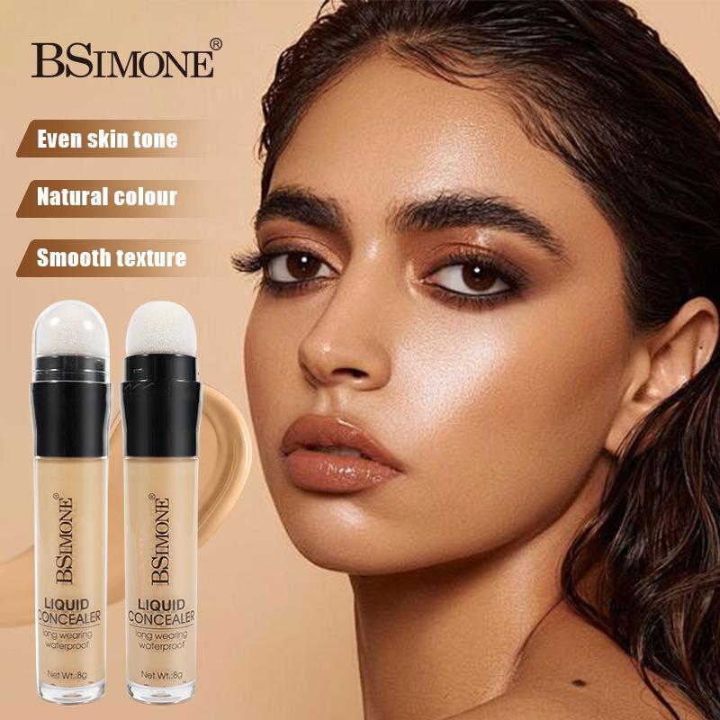 exclusive for cross-border bsimone concealer and moisturizer long-lasting liquid foundation moisturizing brightening skin color waterproof sweat-proof liquid foundation details Picture