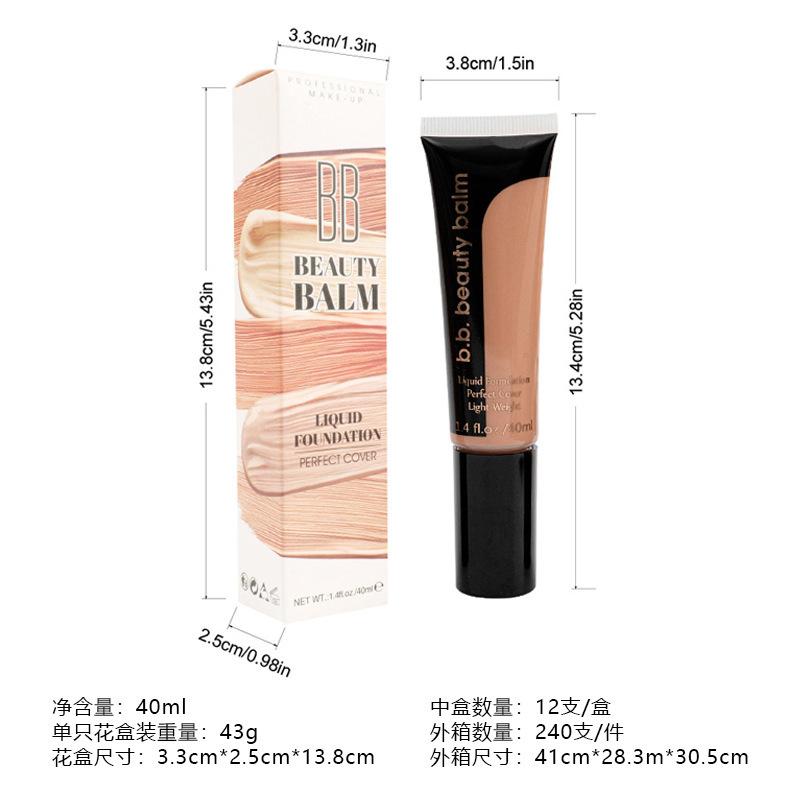 exclusive for cross-border concealer acne cover foundation bb cream moisturizing and waterproof sweat-proof smear-proof makeup lightweight natural long lasting liquid foundation Item Picture