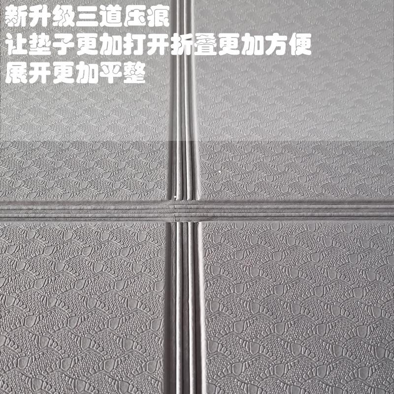 new tpe folding yoga mat monochrome sports dance skipping rope jianzi non-slip portable folding mat yoga mat Application Scenario