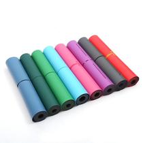 pu yoga mat natural rubber anti-skid shock absorption mute double bed mattress yoga mat household oversized skipping rope female mat