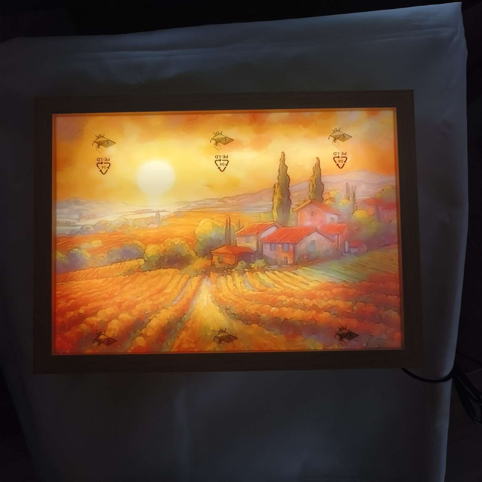 Light painting photo frame, wooden photo frame, metal photo frame, creative photo frame detail image 4