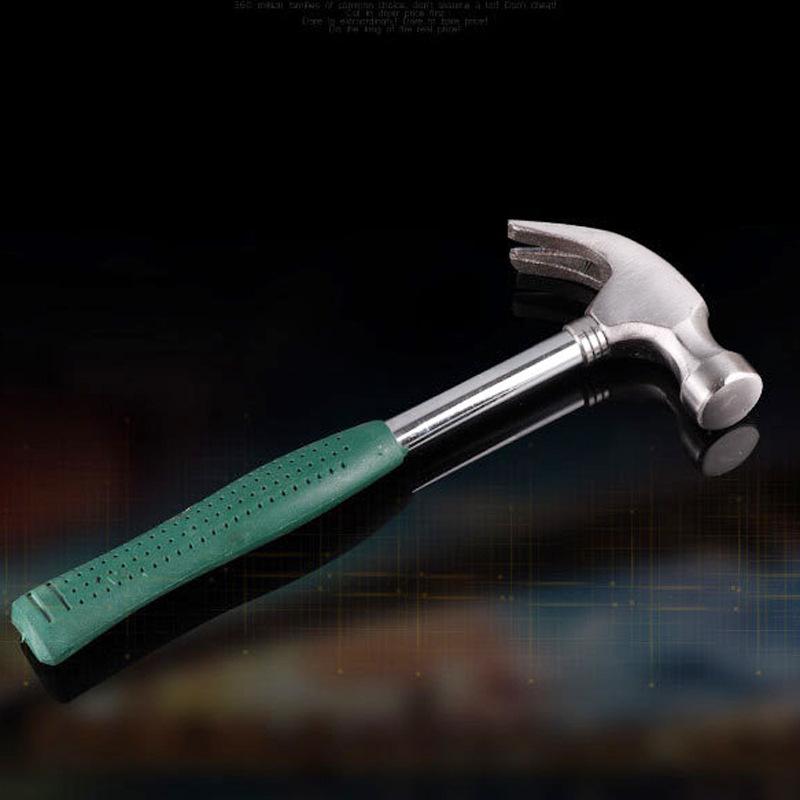 nail hammer factory white steel handle non-slip black plastic handle chrome plating 0.25 0.5 0.75kg yellow spray plastic claw hammer Specification drawing