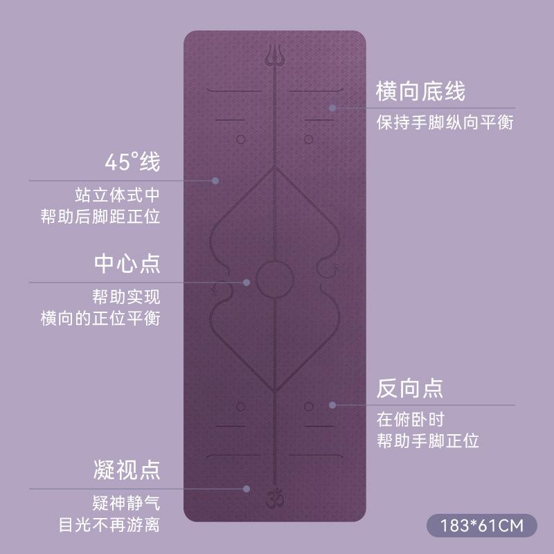 Yoga Mat TPE Material Thickened Widened Yoga Mat Fitness Mat Floor Mat Beginner Home Yoga Mat Application Scenario