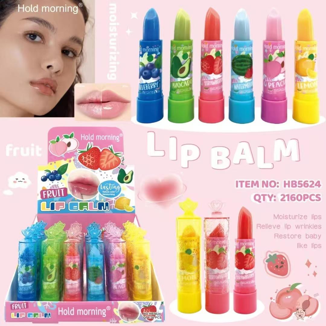 cross-border new hold morning cartoon vaseline exfoliating skin anti-chapping hydrating lip balm moisturizing repair details Picture