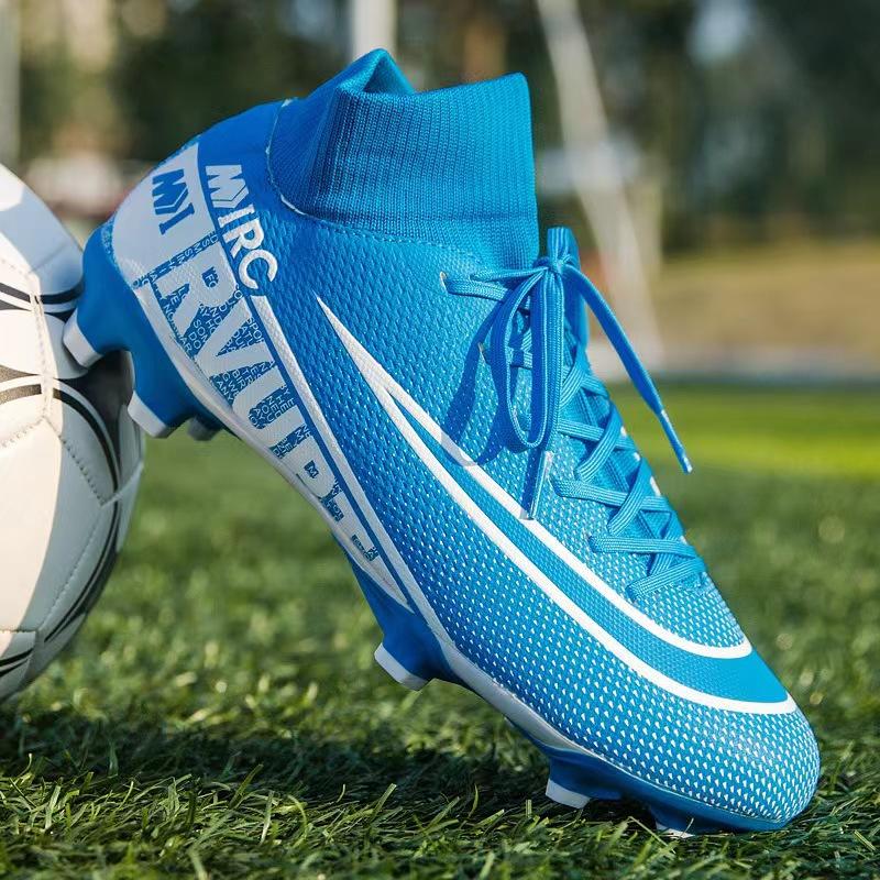 putian factory wholesale cross-border professional competition indoor and outdoor training football shoes boys and girls students adults Item Picture
