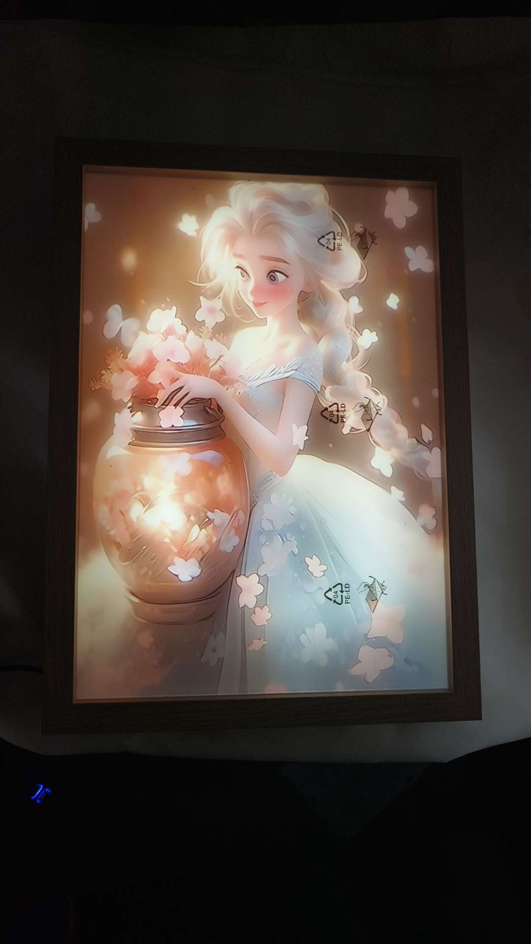 Light painting photo frame, wooden photo frame, metal photo frame, creative photo frame Item Picture