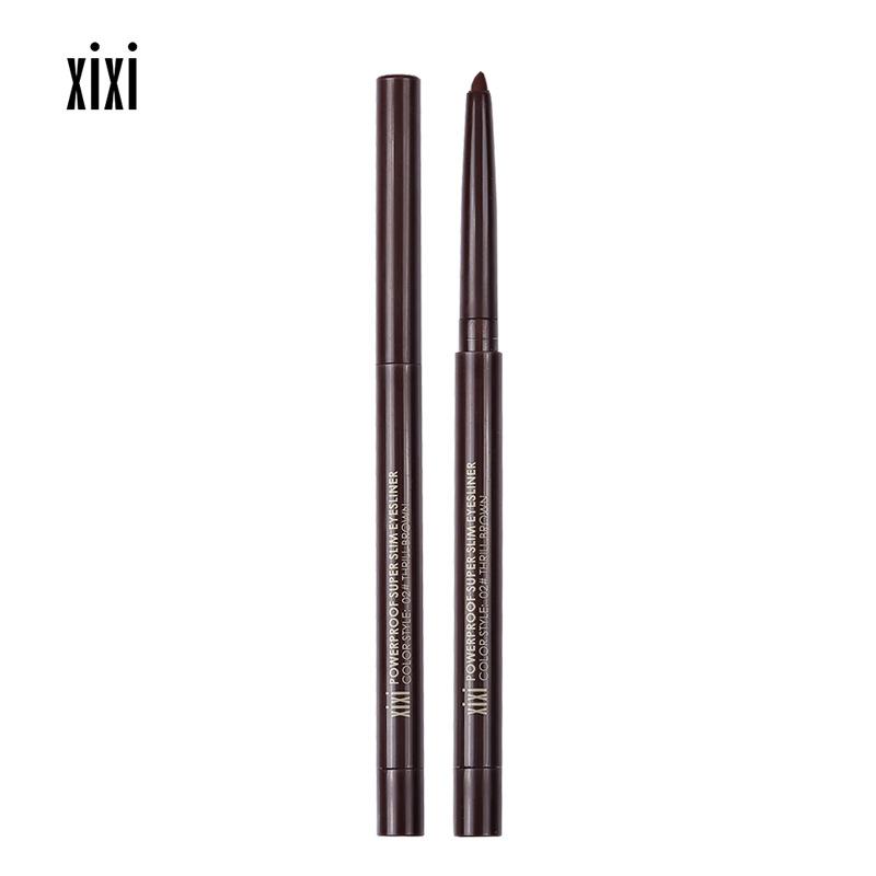 xixi color eyeliner liquid extremely fine not smudge show complexion waterproof sweat-proof brown newbie beginner wholesale Item Picture