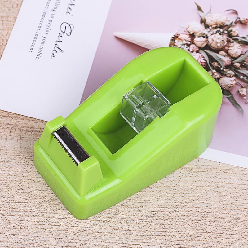 factory direct supply color transparent tape cutter labor-saving small size office tape base student journal tape dispenser Application Scenario