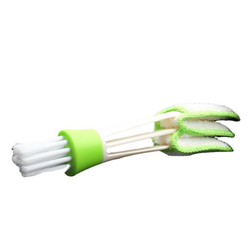 car air conditioner air outlet cleaning brush multifunctional double head cleaning soft brush keyboard brush blinds dust removal brush Item Picture