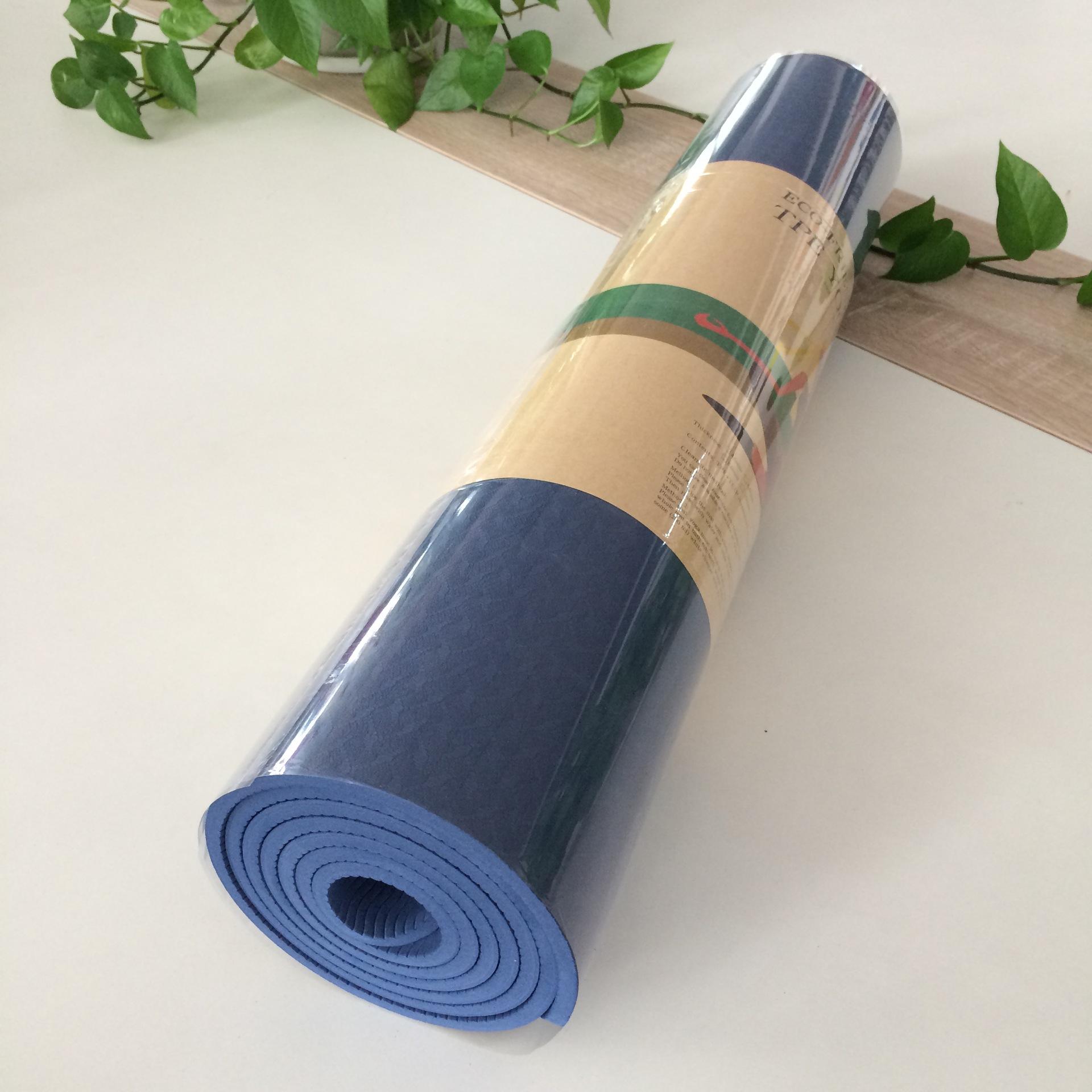 Beginner TPE Yoga Mat 6mm Gymnastic Mat Flat Support Yoga Mat Factory Wholesale Yoga Mat Dasheng Rubber and Plastic Item Picture