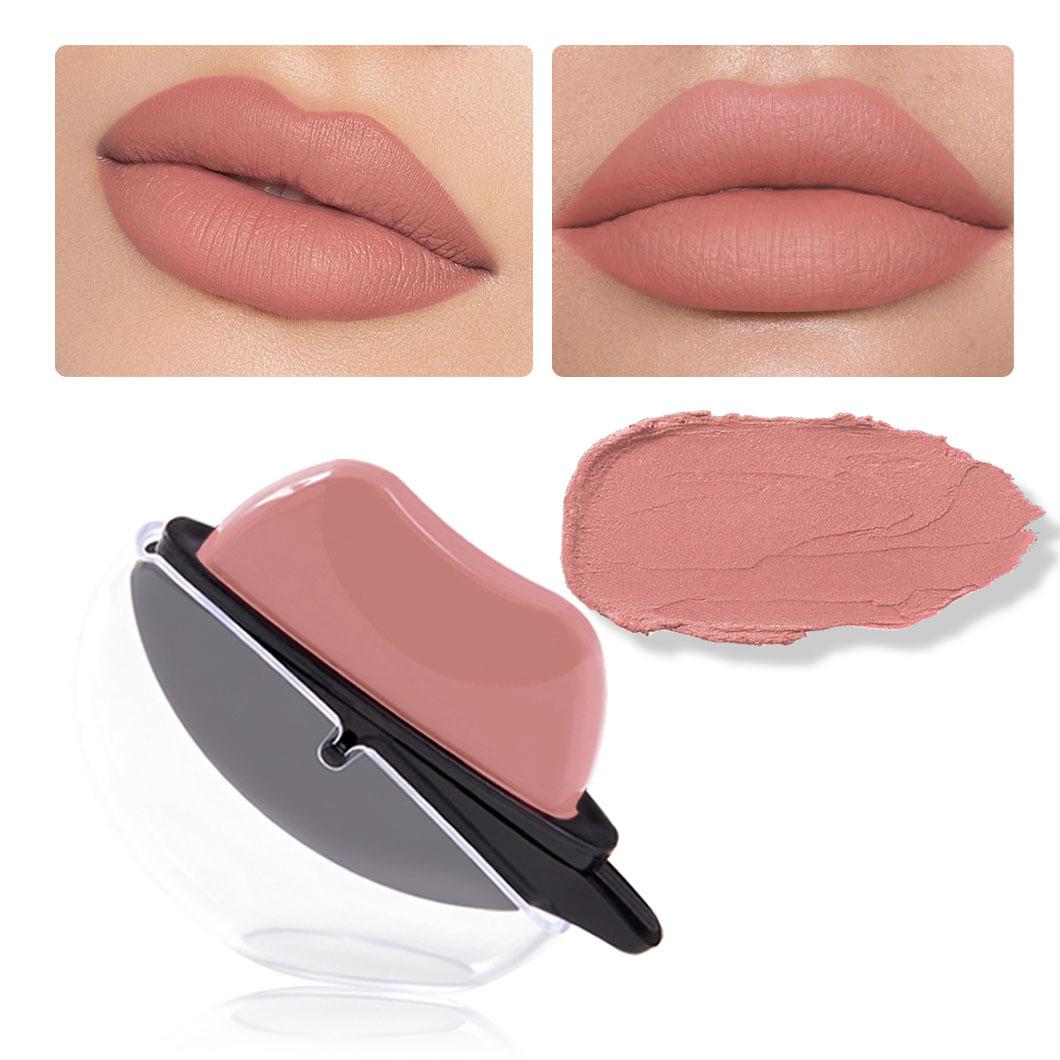 Cross-Border 1 Matte Nude Lazy Lipstick Lazy Lipstick Color Changing Nonstick Cup Temperature Change Lip Balm Wholesale