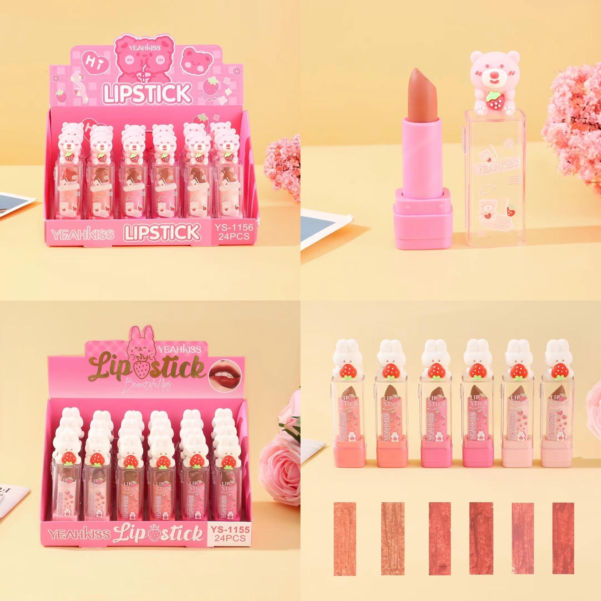 cross-border new yeahkiss cartoon temperature change exfoliating skin anti-chapping hydrating lipstick moisturizing repair lip balm full figure