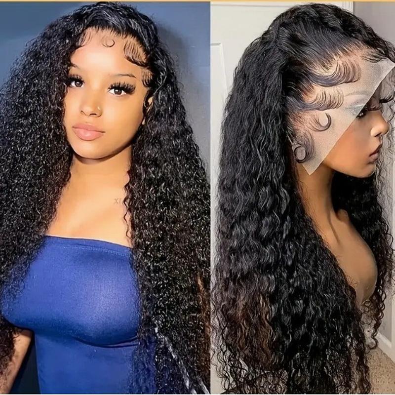 european and american natural color front lace human wigs women's real hair head cover human hair wigs cross-border delivery