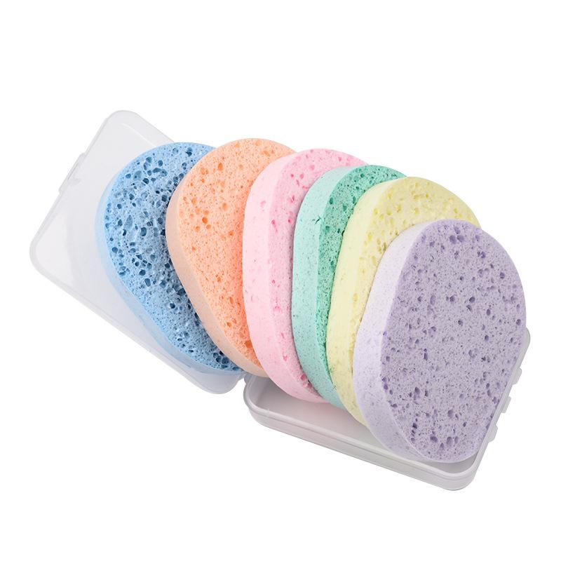 Face Washing Artifact Face Cleaning Soft Sponge Konjac Face Washing Puff Special Pearl Powder Puff Deep Cleansing Seaweed Facial Cleansing Puff