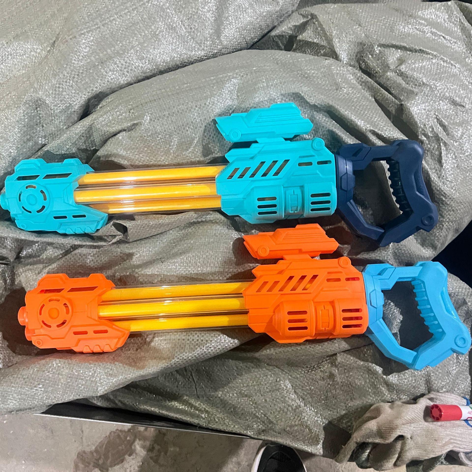 Toy Water Gun Drifting Water Pumping Five-Tube Gatlin Children's Toy Water Gun Pulling Water Gun Toy Wholesale