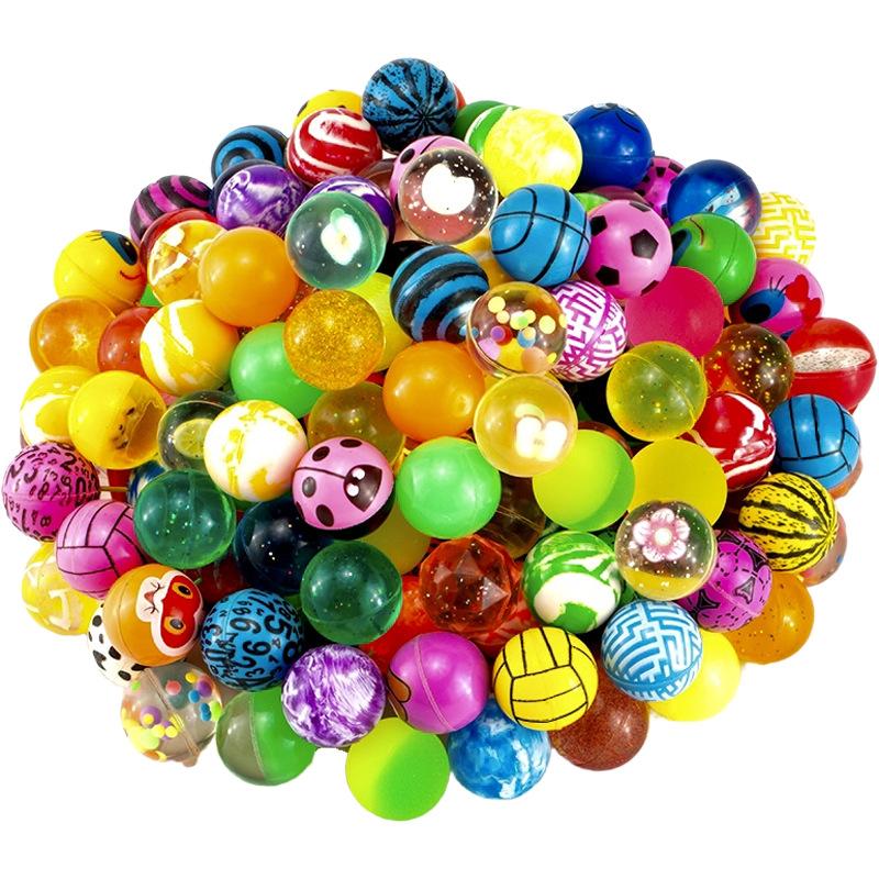 victor 32 elastic ball wholesale one yuan gashapon machine bouncy ball children's toy stall solid bouncing ball Item Picture