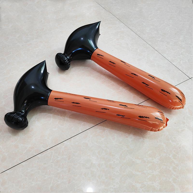 large inflatable claw hammer pvc inflatable toys cross-border hot sale inflatable hammer wholesale wood grain wolf tooth hammer toys Application Scenario