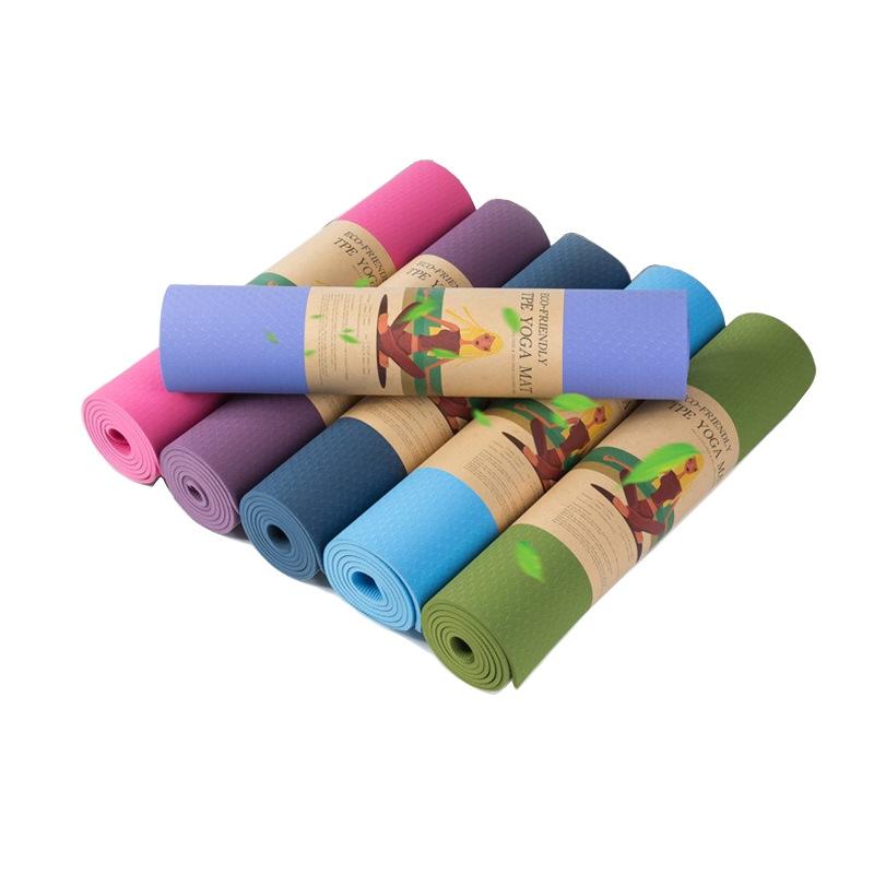 factory wholesale tpe yoga mat balance pad beginner yoga mat gymnastic mat printed logo