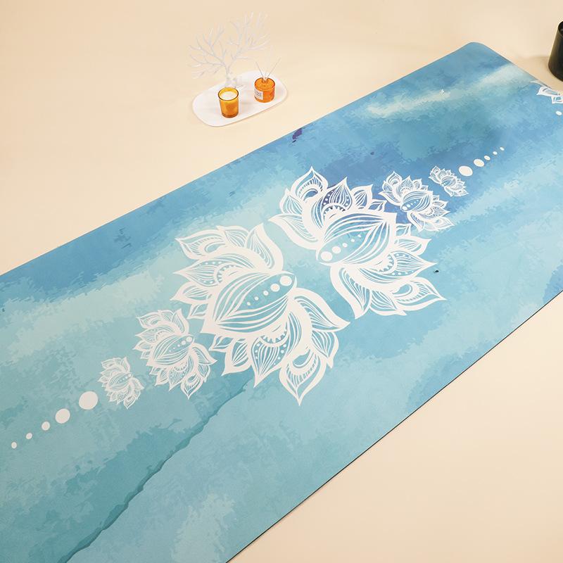 youjia suede yoga mat newly rich mat widened thick non-slip exercise fitness mat yoga mat line yoga mat Specification drawing