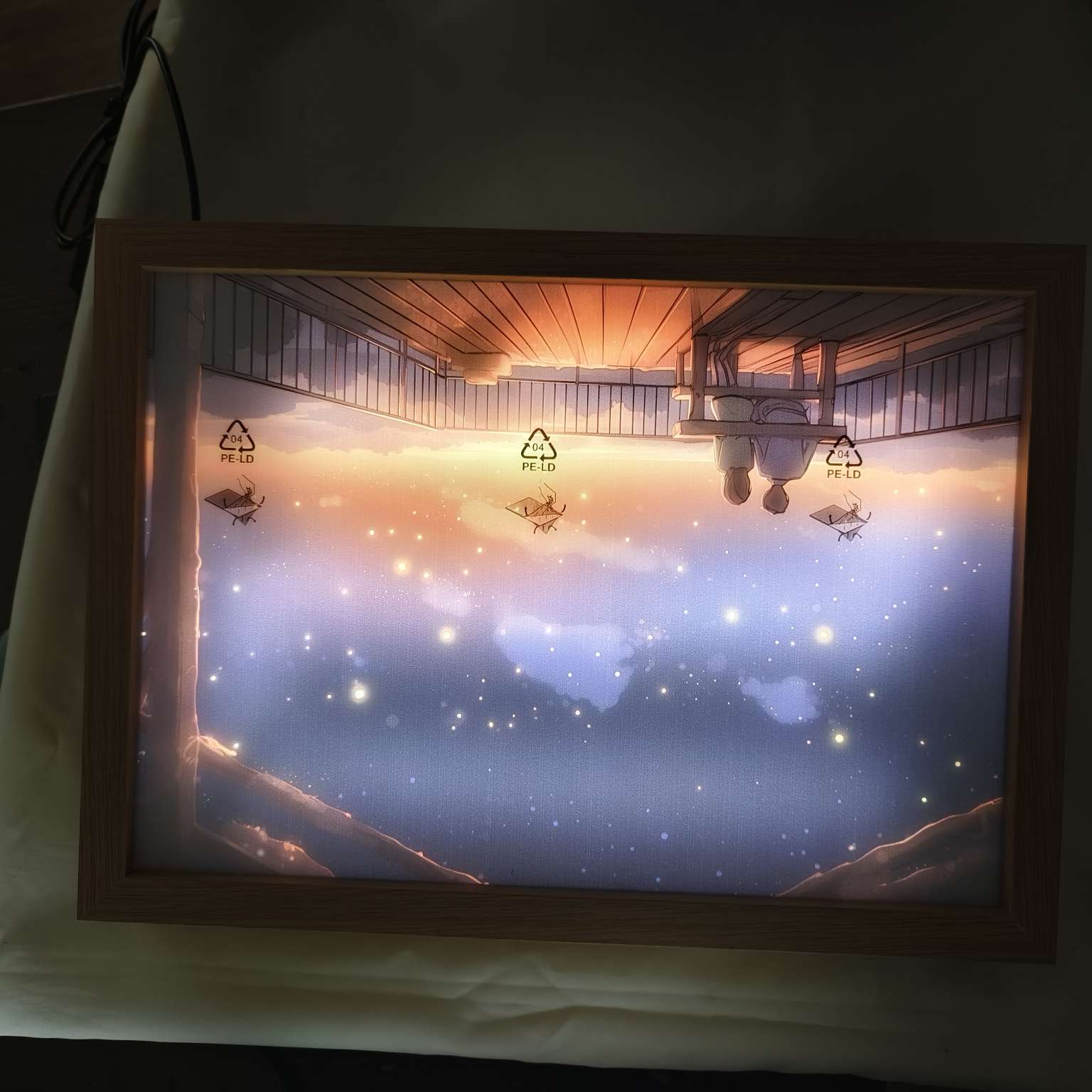 Light painting photo frame, wooden photo frame, metal photo frame, creative photo frame detail image 6