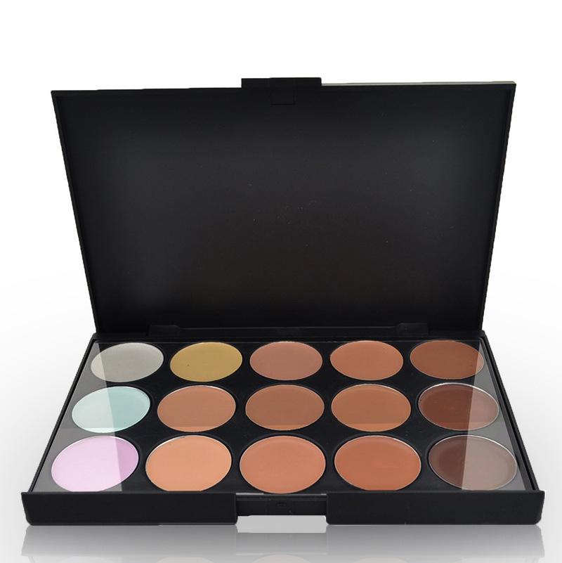 makeup plate 15 colors eye face concealer plate base cream foundation concealer repair plate dark circles